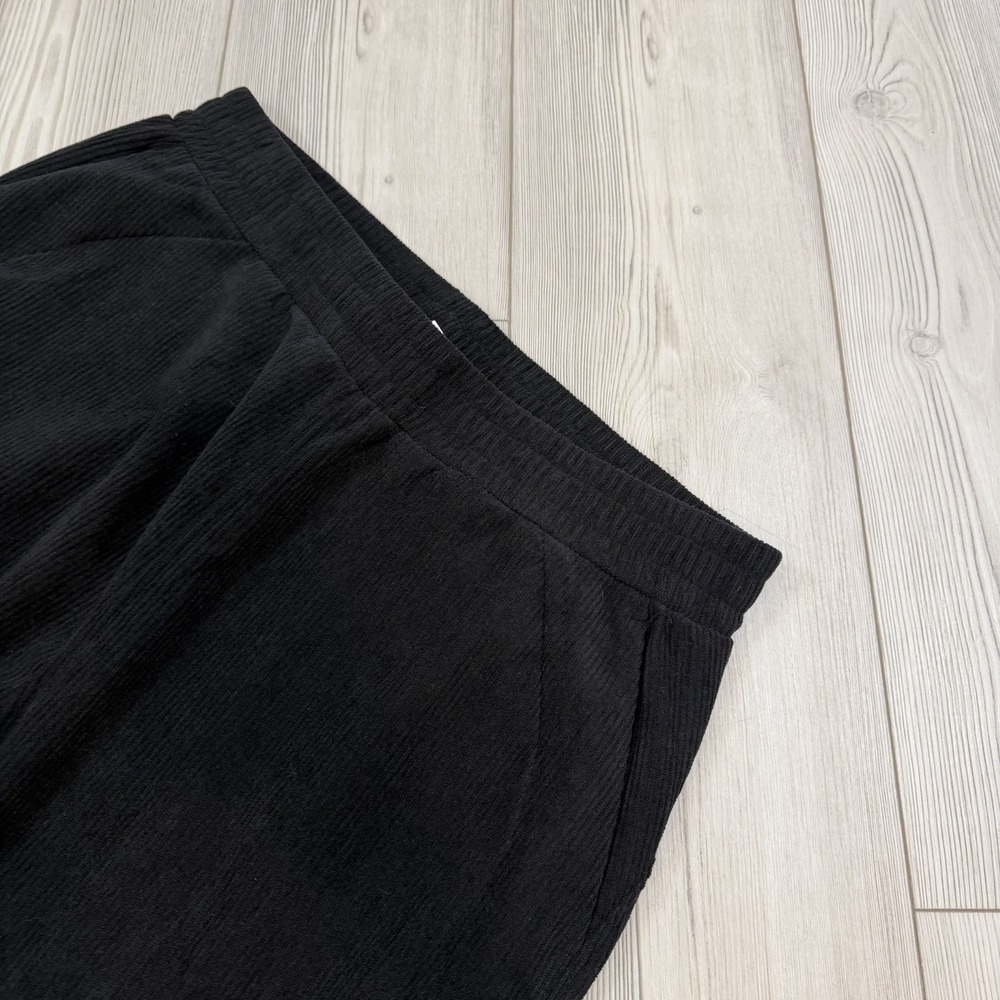 Halara HighWaisted Pocket Straight‎ Leg Corduroy Casual Pants XL Petite Black - Picture 4 of 10